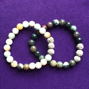 2 beaded brackets used with essential oils